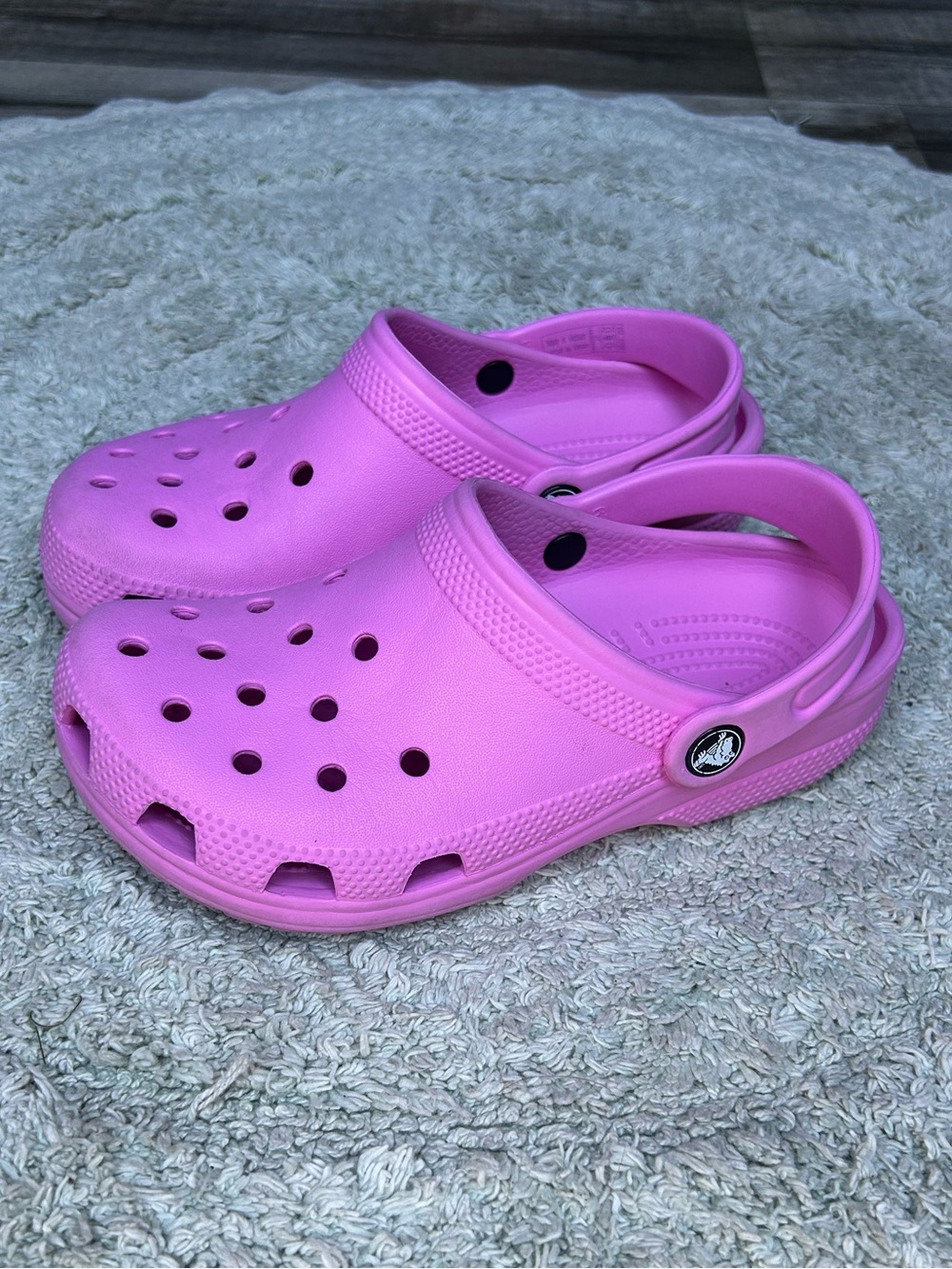 Kids Pink Crocs Classic Clogs Size 2